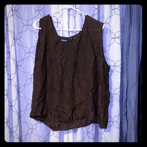 Sheer brown top